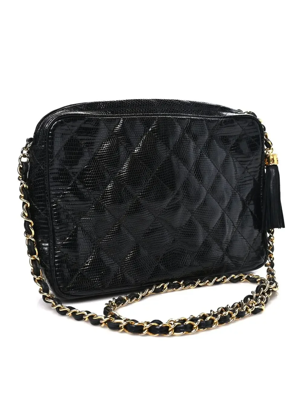 Chanel Lizard Quilted Small Tassel #308718C16B